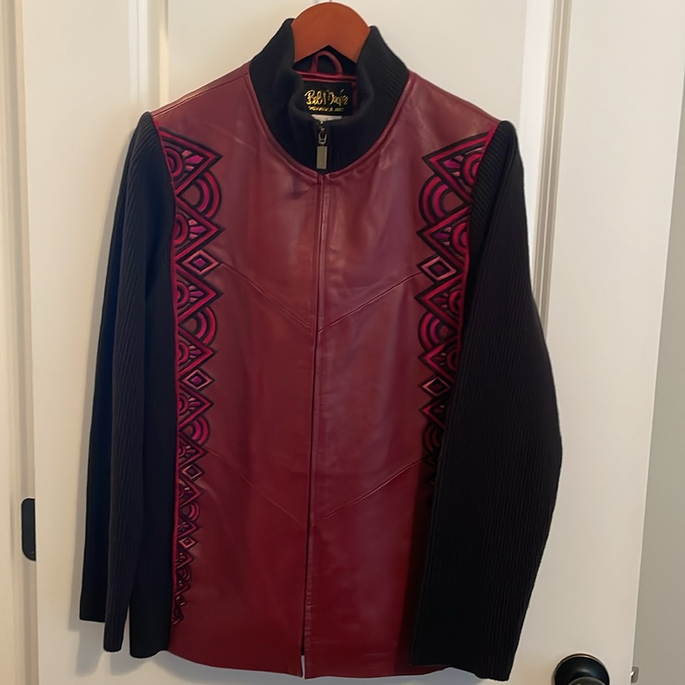 Bob Mackie Vintage Leather Jacket - Picture 3 of 8